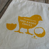 Medium Organic Cotton Ditty Bag - Free Range Chick