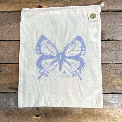 Medium Organic Cotton Ditty Bag - Butterfly