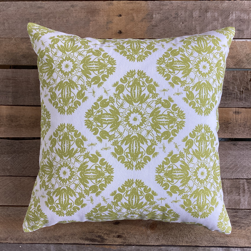 Frog Block Pillow, 18