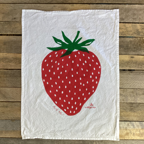 Pick Me! Strawberry Tea Towel