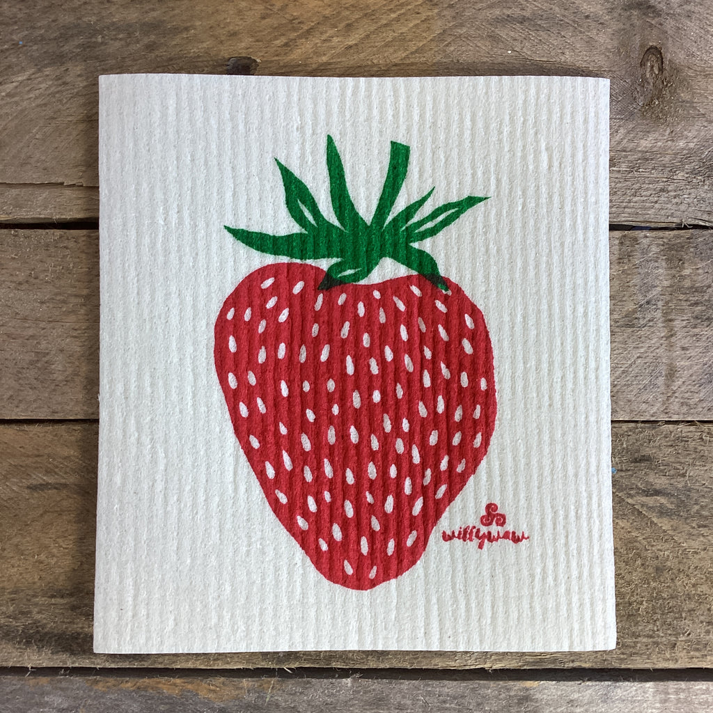 Pick Me! Strawberry - Swedish Dishcloth