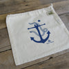 Small Organic Cotton Ditty Bag - Anchor