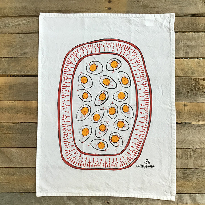 Deviled Egg Tea Towel $20