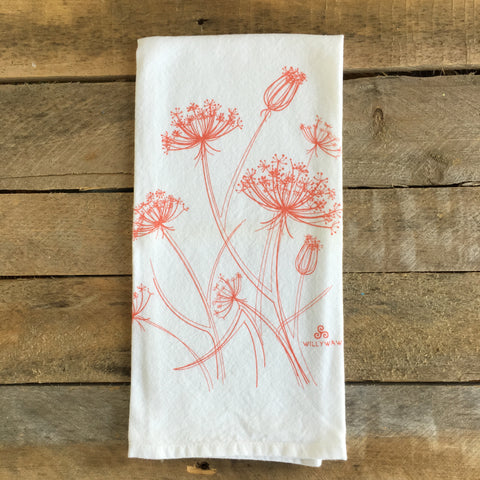 Wild Carrot Tea Towel