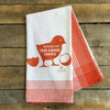 Free Range Chicks, Striped Tea Towel