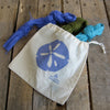 Small Organic Cotton Ditty Bag - Sand Dollar