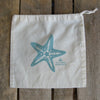 Small Organic Cotton Ditty Bag - Starfish