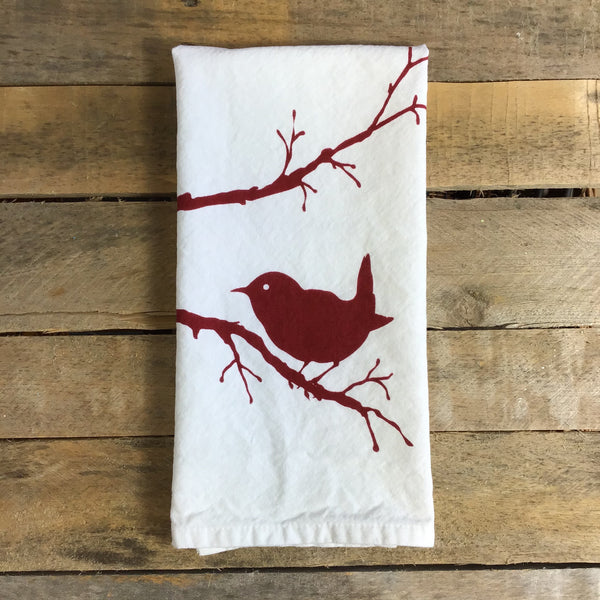 Winter Wren Tea Towel